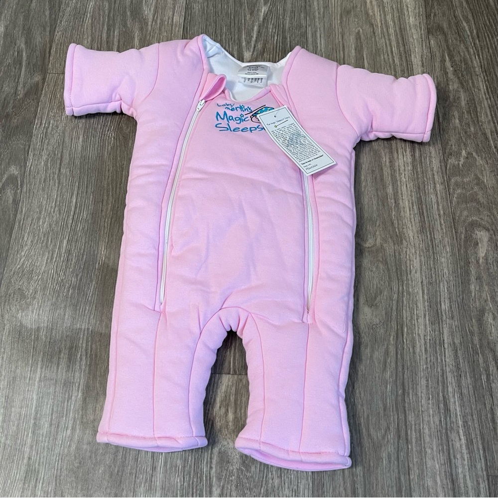 Baby Merlin’s Magic Sleep Suit Small Pink